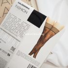 Calzedonia 30 denes virágmintás tüll combfix