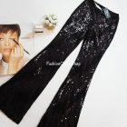 Calzedonia bársony leggings flitterekkel