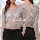 Intimissimi hosszú ujjú csipke blúz